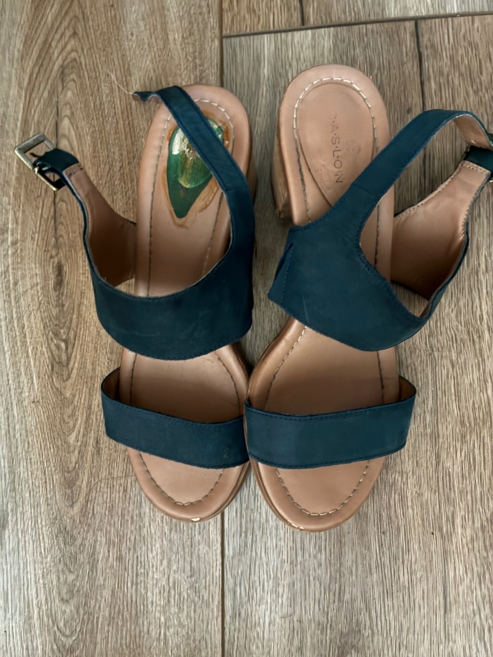 Caslon Navy Blue Sandal Heels